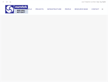 Tablet Screenshot of eurotekuae.com